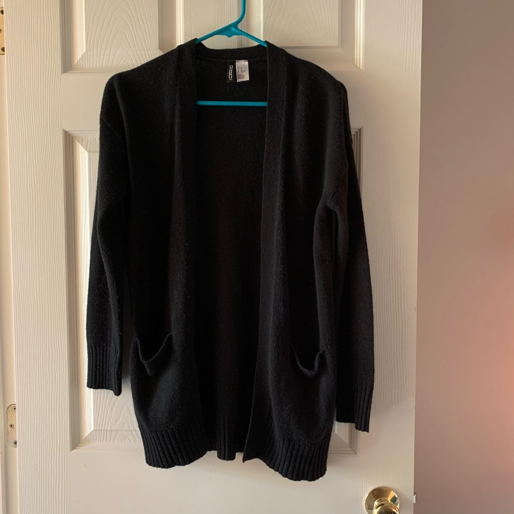 Black cardigan